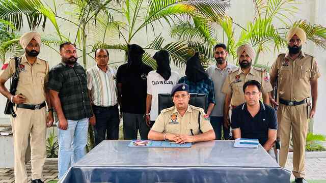 Ludhiana: 2 पिस्तौल, 300 ग्राम हेरोइन और ड्रग मनी सहित 3 गिरफ्तार