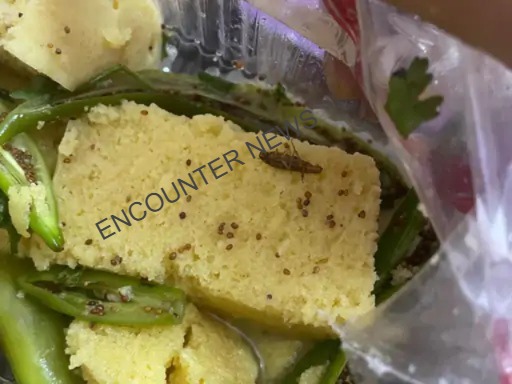 Janta Sweet House में विवाद, Dhokla में कॉकरोच निकलने से हुआ हंगामा