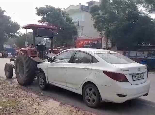 Phagwara: तेज रफ्तार Car की साइकिल सवार से टक्कर, मौ’त, देखें वीडियो