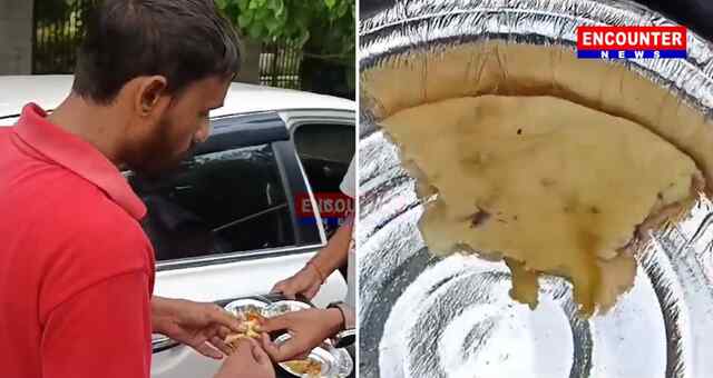 Jalandhar: छोले-भटूरे में निकला जानवर, ग्राहक ने लगाए आरोप, देखें वीडियो