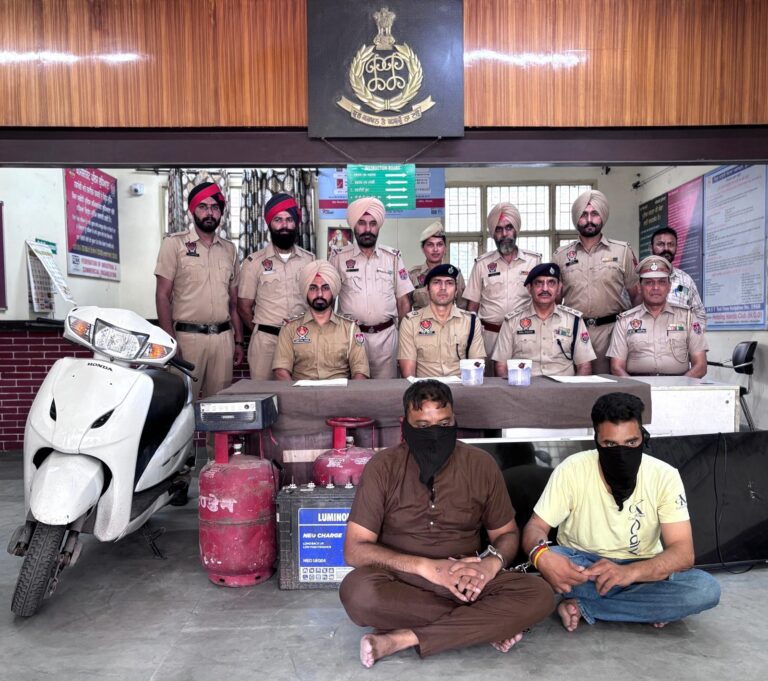 Ludhiana : चोरी की वारदातों को अंजाम देने वाले 2 गिरफ्तार