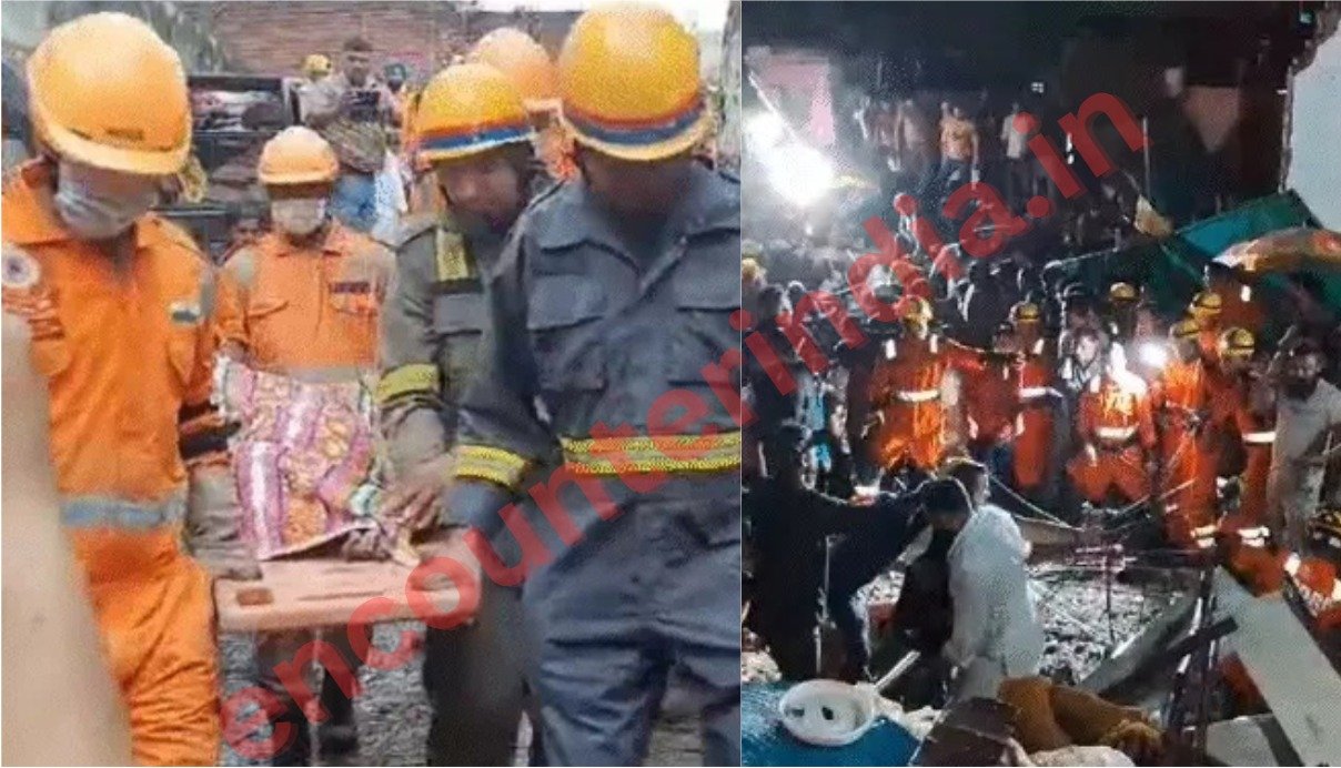3 मंजिला इमारत गिरने से 10 की दर्दनाक मौत, रेस्क्यू ऑपरेशन जारी