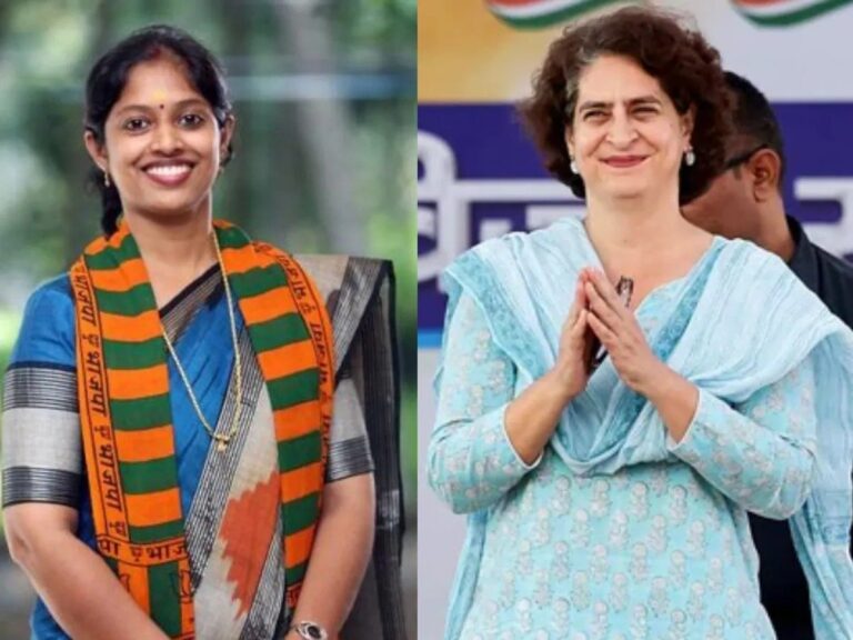 Priyanka Gandhi ने नामांकन पत्र पर किए साइन, BJP ने नाव्या हरिदास को उतारा