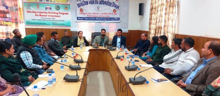 नशा मुक्त ऊना अभियान के तहत मास्टर ट्रेनरों के लिए कार्यशाला आयोजित