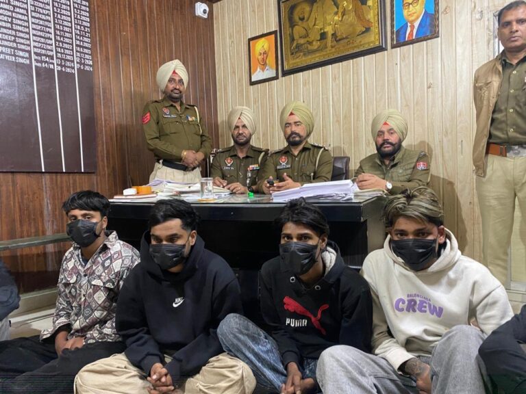 Punjab News : पुलिस पर हमला करने वाले गिल गैंग के 6 गुर्गे काबू