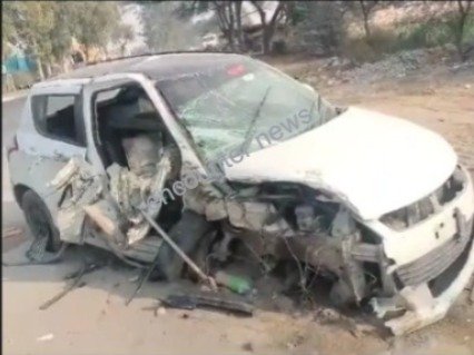 Punjab News : गाड़ी और कार की भीषण टक्कर, उड़े परखच्चे