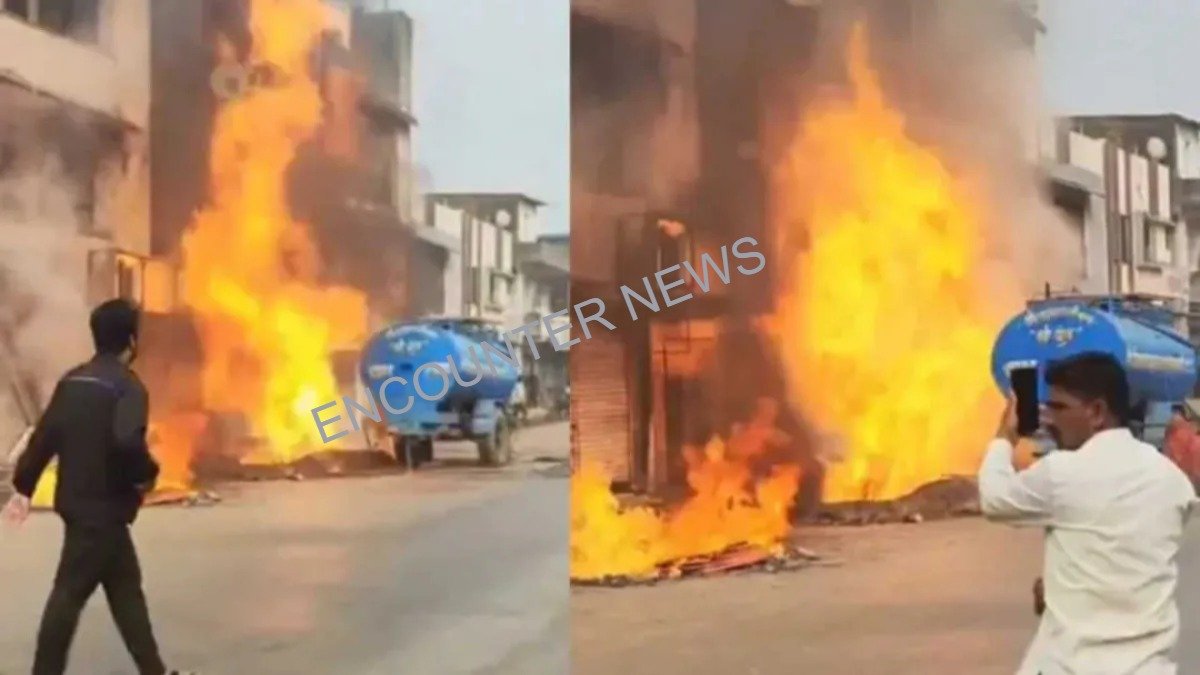 Gas Pipeline Leakage से हुआ बड़ा हादसा, 4 झुलसे, दुकानें जलकर खाक