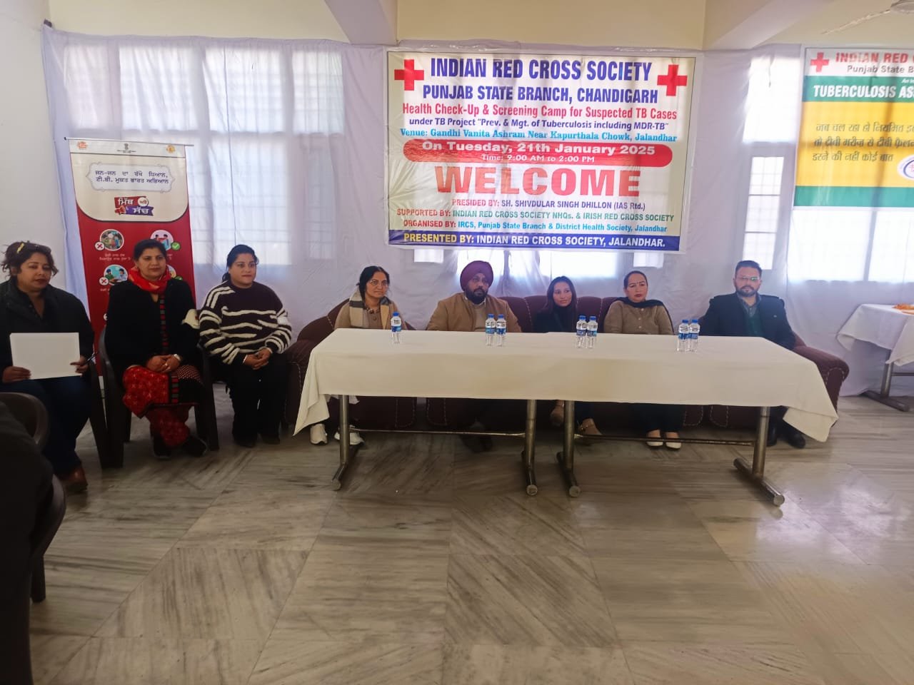 Jalandhar News: सौ दिवसीय टीबी मुक्त अभियान: गांधी वनिता आश्रम में मेडिकल जांच एवं स्क्रीनिंग कैम्प का आयोजन