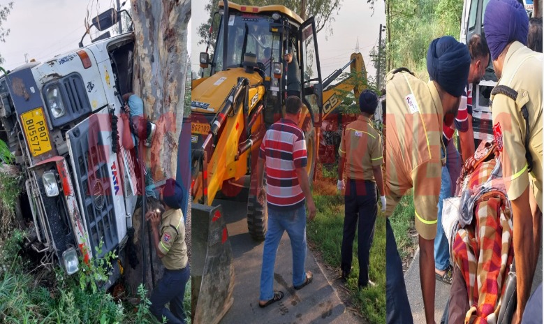 Jalandhar News: नेशनल हाईवे पर भीषण सड़क हादसे में चालक की मौत