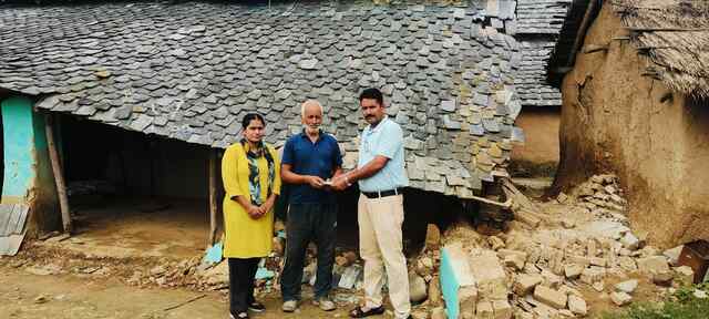 नगर निगम ऊना क्षेत्र में वर्षा प्रभावित 90 परिवारों को 2.20 लाख की तात्कालिक राहत राशि प्रदान