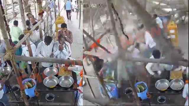हनुमान मंदिर की छत गिरने से 6 श्रद्धालुओं की मौत, मची भगदड़, कई मलबे में दबे, देखें वीडियो
