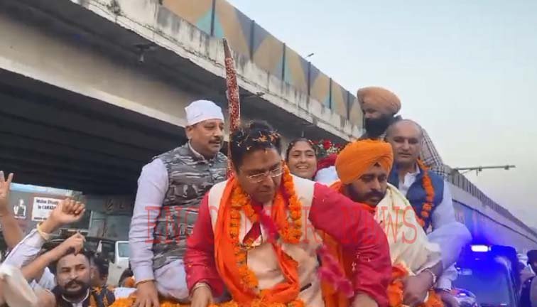 Jalandhar पहुंची AAP Party की शुक्राना यात्रा, देखें Live