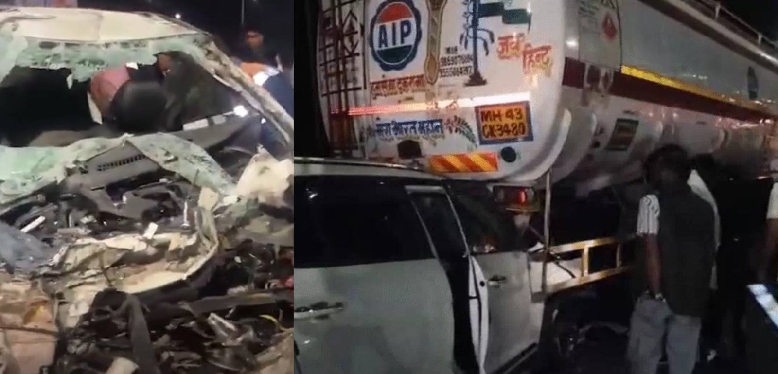 महाकुंभ से लौट रहे दंपति की कार टैंकर से टकराई, पति की मौत महाकुंभ से लौट रहे दंपति की कार टैंकर से टकराई, पति की मौत