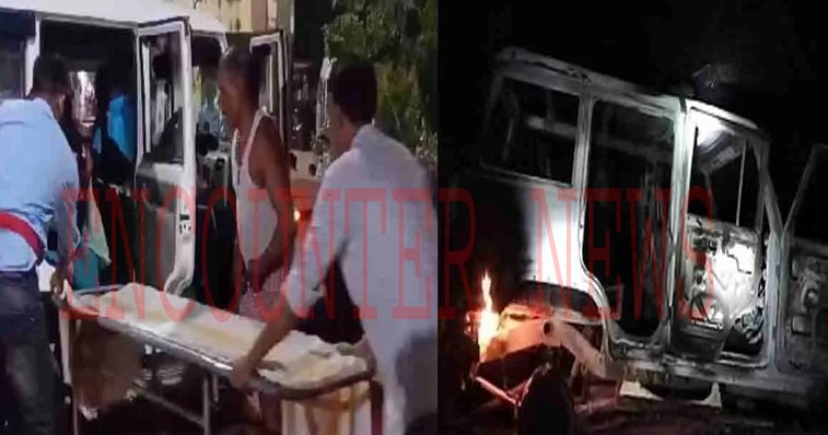 श्रद्धालुओं में घुसी तेज रफ्तार स्कोर्पियो, फूंकी पुलिस की गाड़ी, 6 लोगों की मौत
