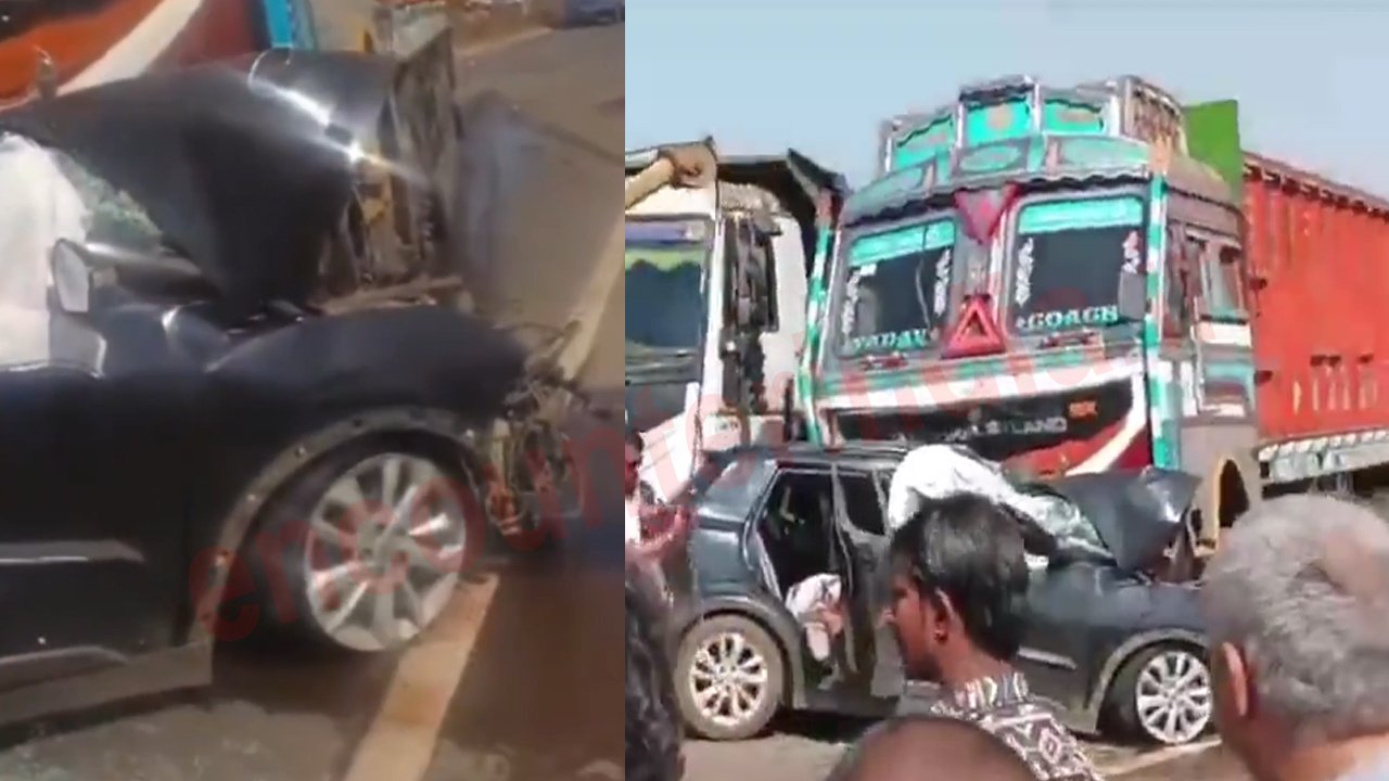 Car और Truck की आमने-सामने टक्कर, 5 की मौत, देखें वीडियो