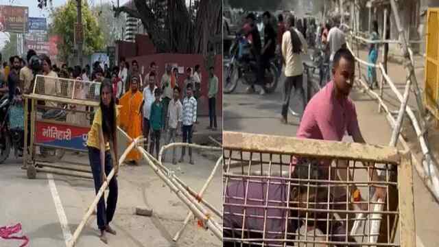 Exam देने College जा रहे Student को स्कूल बस ने रौंदा, गुस्साए परिजनों और छात्रों ने किया रोड जाम