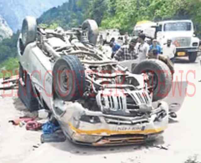 धार्मिक स्थल से वापिस आते Punjab के श्रद्धालुओं की पलटी गाड़ी, 9 घायल