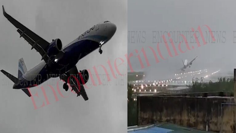 Landing के दौरान हवा में झूलने लगा Plane, देखें वीडियो