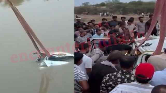 अनियंत्रित होकर नहर में गिरी Car, एक युवक की डूबने से मौत, देखें वीडियो