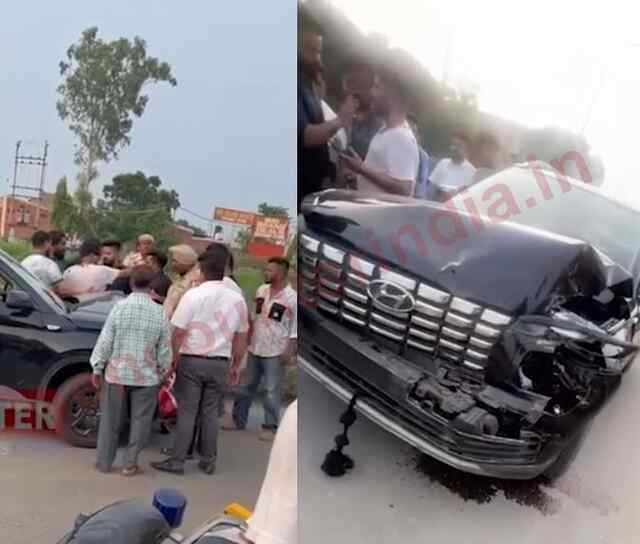 Phagwara: Car सवार युवकों ने Cosmo Hyundai Agency के कर्मचारियों पर तेजधार हथियार से किया हमला, देखें वीडियो