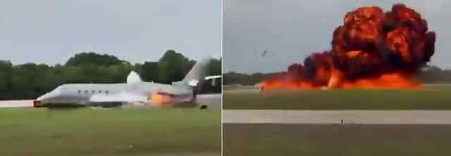रनवे पर हुआ Plane Crashes, भीषण आग लगने से 2 पायलट की मौत, देखें वीडियो