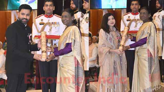Padma Bhushan Awards से सम्मानित हुए Rohit Sharma-Alka Yagnik समेत ये सितारे