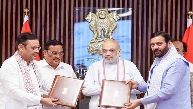 अमित शाह ने यमुना जल परियोजना के लिए हरियाणा सरकार और राजस्थान सरकार के बीच महत्वपूर्ण समझौते पर किए हस्ताक्षर