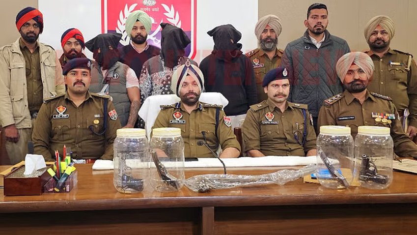 Punjab News: Murder Case में वांटेड 3 Gangster हथियारों सहित गिरफ्तार