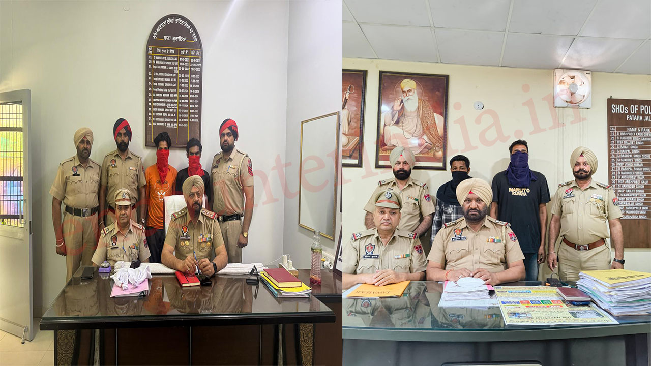 Jalandhar News: देहात पुलिस ने अलग- अलग मामलों मे 5 आरोपी किए गिरफ्तार