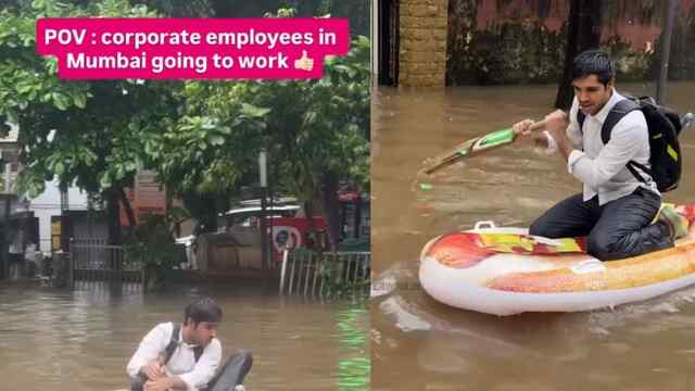 Content Creator आर्यन कटारिया ने दिखाई बारिश में मुंबई की हालत, Users बोले – ‘नैचुरल पार्क’