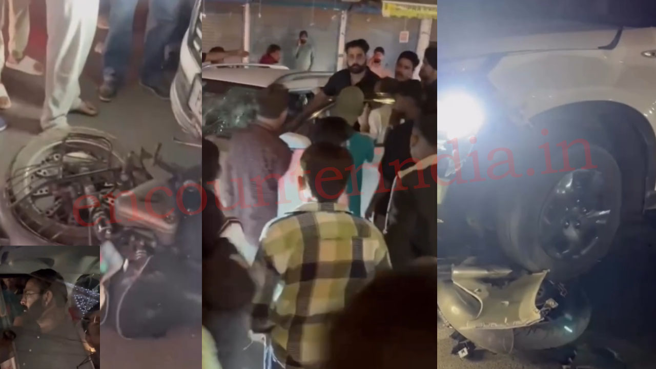 Punjab News: नशे में धुत कार चालक ने बुलेट मोटरसाइकिल को मारी टक्कर, हुआ जमकर हंगामा, देखें वीडियो