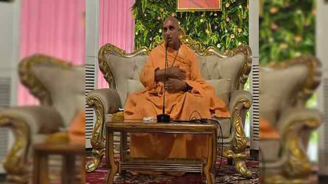 स्वामी अवधेशानंद गिरी महाराज ने मंत्रोच्चारण से किया भूमिपूजन
