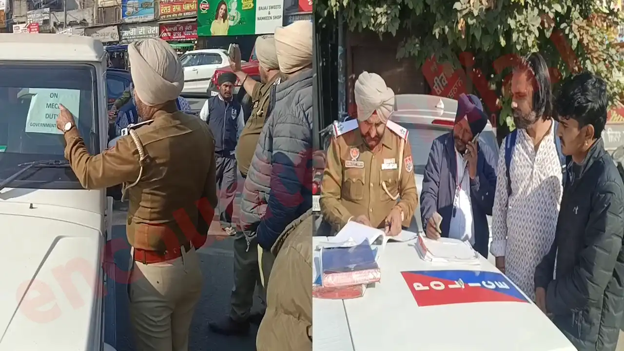 Punjab News: Bolero पर लगी थी काली फिल्म, पुलिस ने काटा चालान, देखें वीडियो