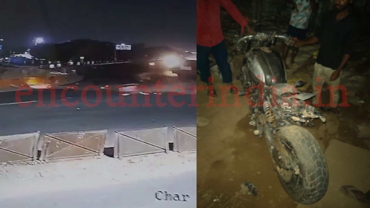 दिल दहलाने वाला हादसाः रेलिंग तोड़ते हुए निर्माणाधीन अंडरपास में गिरे स्पोर्ट्स बाइक सवार, युवक-युवती की मौत, देखें वीडियो