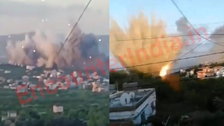 पहली बार 140 से ज्यादा दागे रॉकेट, Hezbollah के अटैक से हिल गया Israel, देखें वीडियो