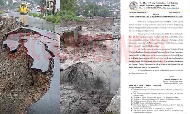 बादल फटने से 3 दुकानें पुल और बाग-बगीचे बहे, स्कूल-कॉलेज बंद के आदेश, देखें वीडियो