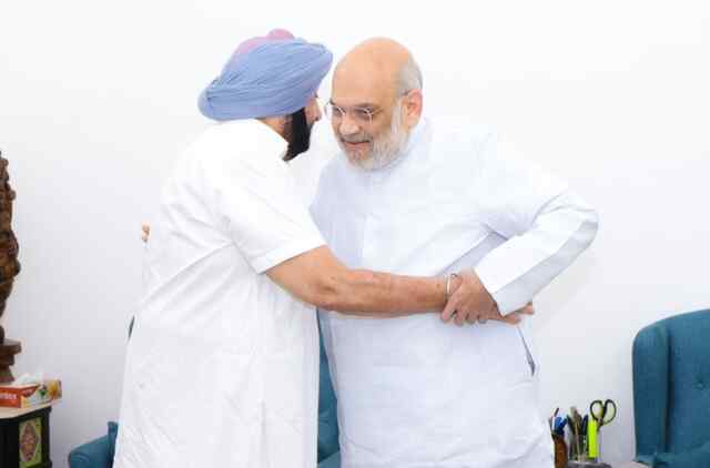 पार्टी से नाराजगी के बीच अमित शाह से मिले कैप्टन अमरिंदर