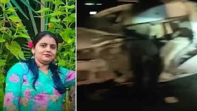 शादी से लौट रहे ANM के परिवार की Car ट्राली से टकराई, महिला की मौके पर मौत, गाड़ी के उड़े परखच्चे