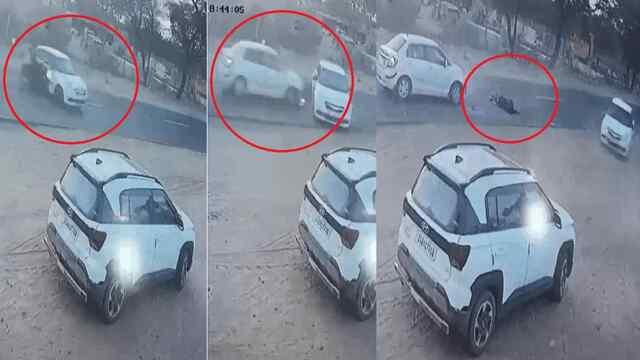Car के अचानक U-turn लेने से 3 वाहनों में भीषण टक्कर, 1 युवक की मौत, दूसरा गंभीर