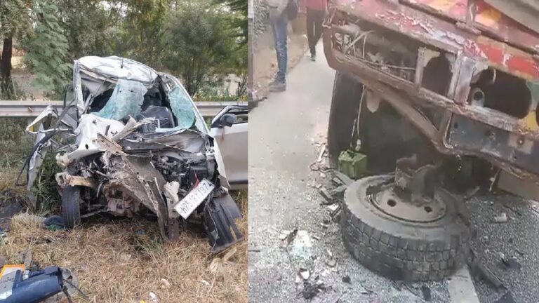 Expressway पर भयानक सड़क हादसा; खड़े Truck में घुसी Car, 5 की मौत