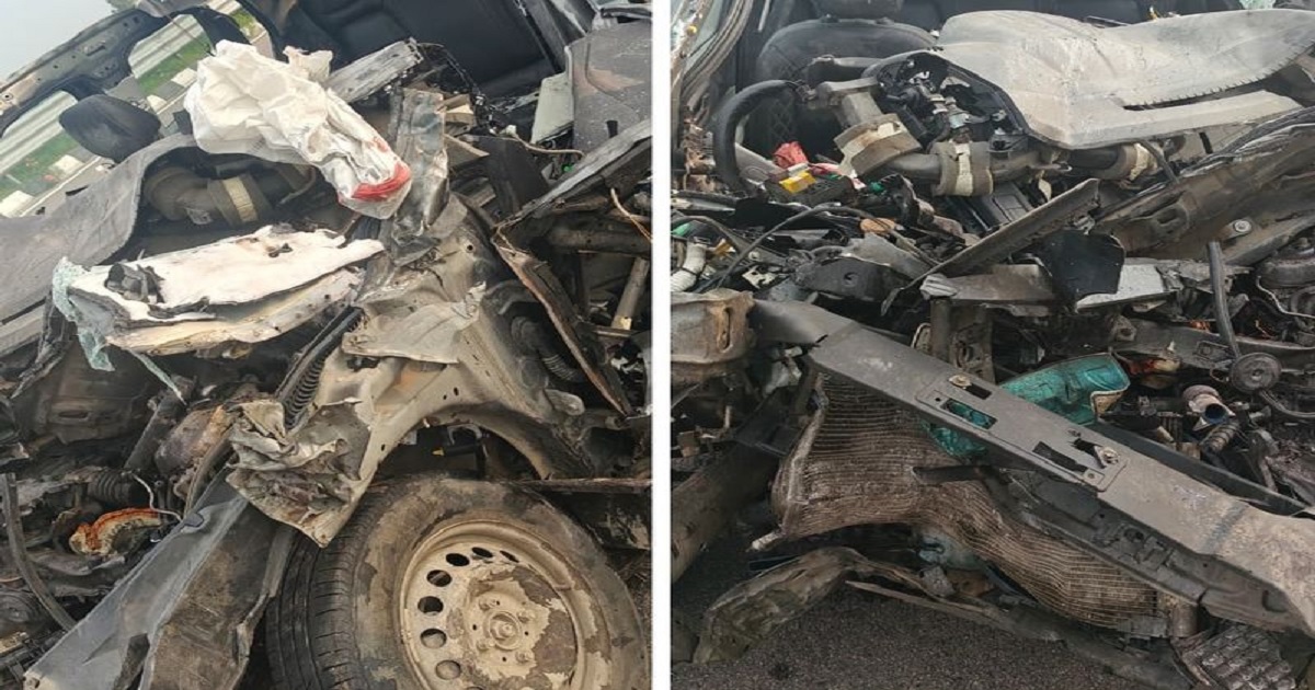 NH-152D पर कार ने पीछे से ट्रक को मारी टक्कर, 3 की मौत