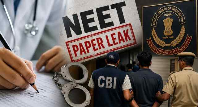 NEET UG-2026 पेपर लीक मामले में CBI की बड़ी कार्रवाई, 5 आरोपी गिरफ्तार
