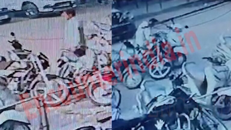 Jalandhar News : LIC Office की पार्किंग में खड़ी बाइक चोरी, देखें CCTV