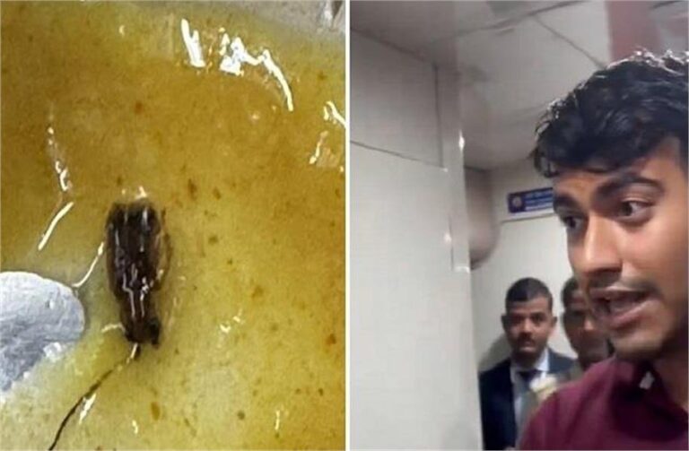 Vande Bharat Train के खाने में मिला कॉकरोच, Passenger ने मचाया बवाल