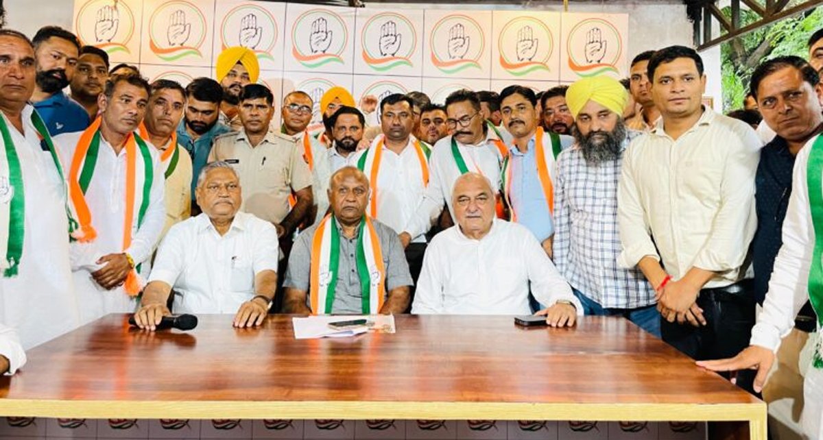 BJP को बड़ा झटका, कर्णदेव काम्बोज कांग्रेस में हुए शामिल