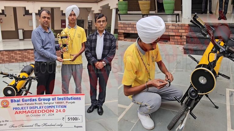 Punjab News : 10वीं कक्षा के छात्र ने अनोखी मिसाल की पेश, देखें वीडियो