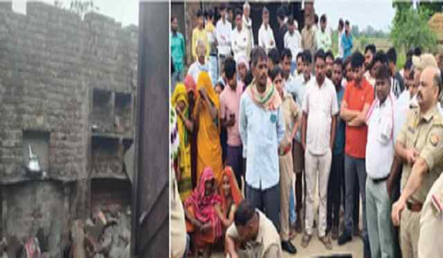 कुदरत का कहर : मकान की छत गिरने से एक ही परिवार के तीन सदस्यों की मौत