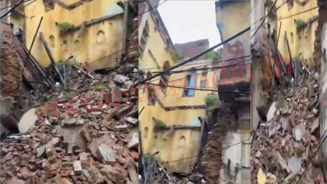 Jalandhar News: मलका चौक में ‘भाई दी हट्टी’ के सामने बंद पड़ा मकान गिरा