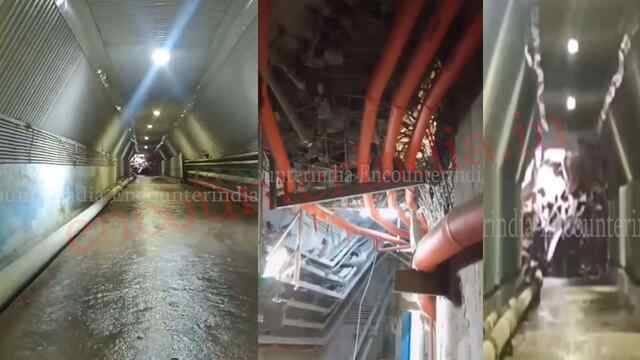 Pithoragarh में भारी बारिश का कहर, landslide से Tunnel को पहुंचा नुकसान, देखें वीडियो