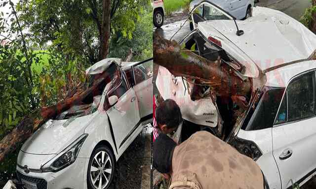 Jalandhar News: भीषण सड़क हादसे में पुलिस कर्मी सहित पत्नी घायल, गाड़ी के उड़े परखच्चे